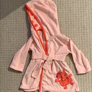Pink bathrobe